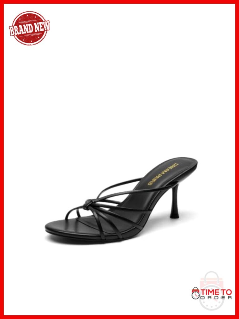 Women's Kitten Strappy Heel Sandals